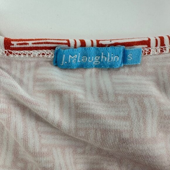 J. McLaughlin  Size Small Stretch Womens Long Sleeve V-Neck Tunic Top Red - Picture 3 of 11